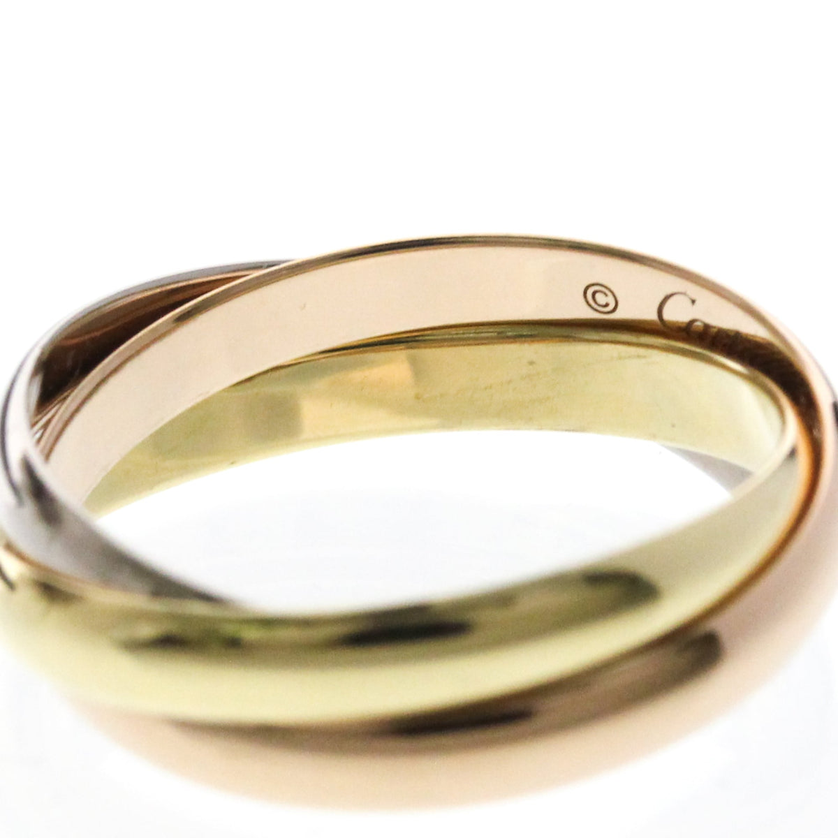 PRE-OWNED Cartier Trinity · Tri-Gold Size 6