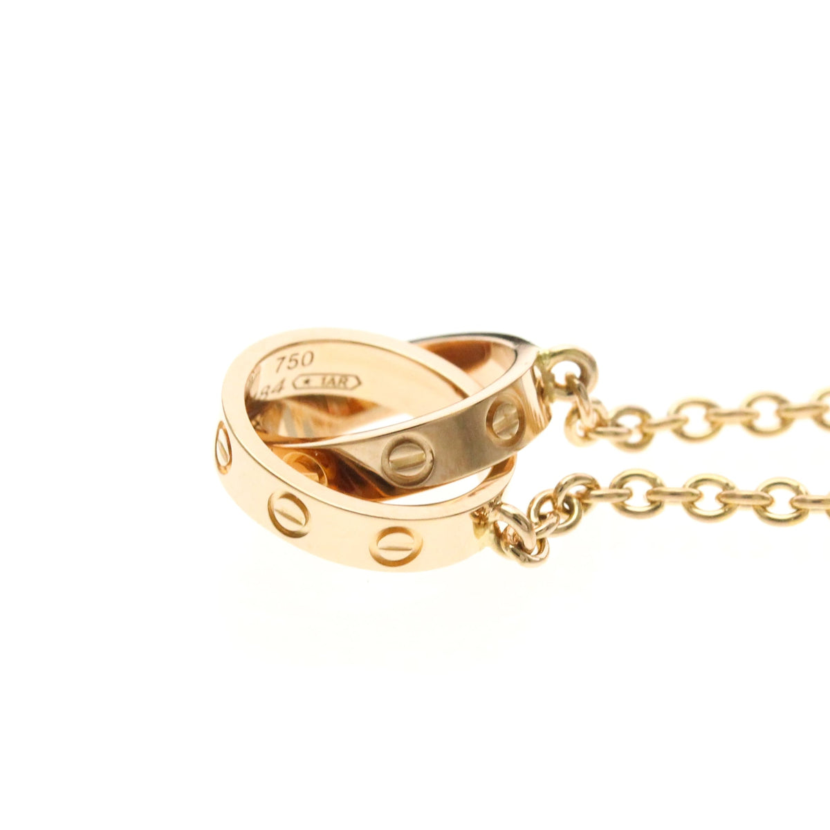 PRE-OWNED Cartier Baby Love Necklace · Rose Gold