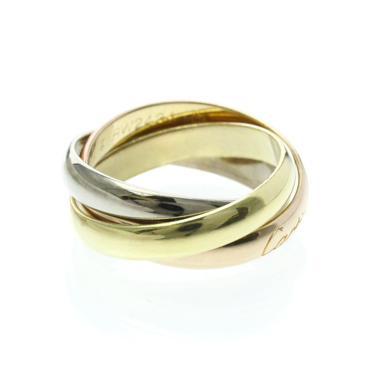 PRE-OWNED Cartier Trinity · Tri-Gold Size 6