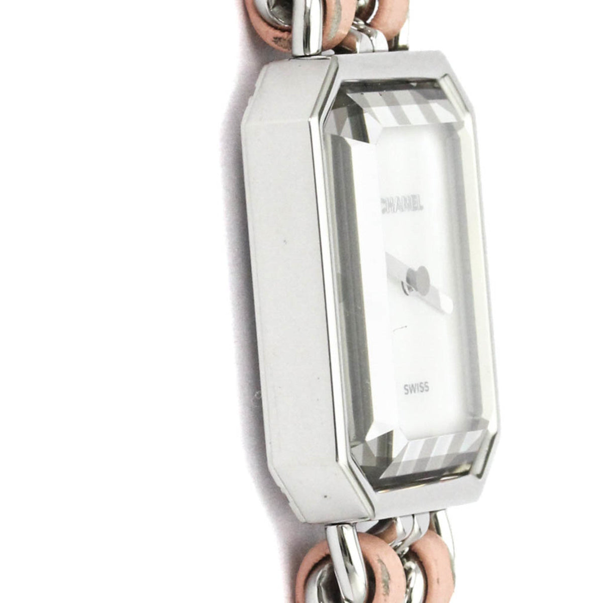 PRE-OWNED Chanel Premiere Lock · Steel · Mother-of-Pearl