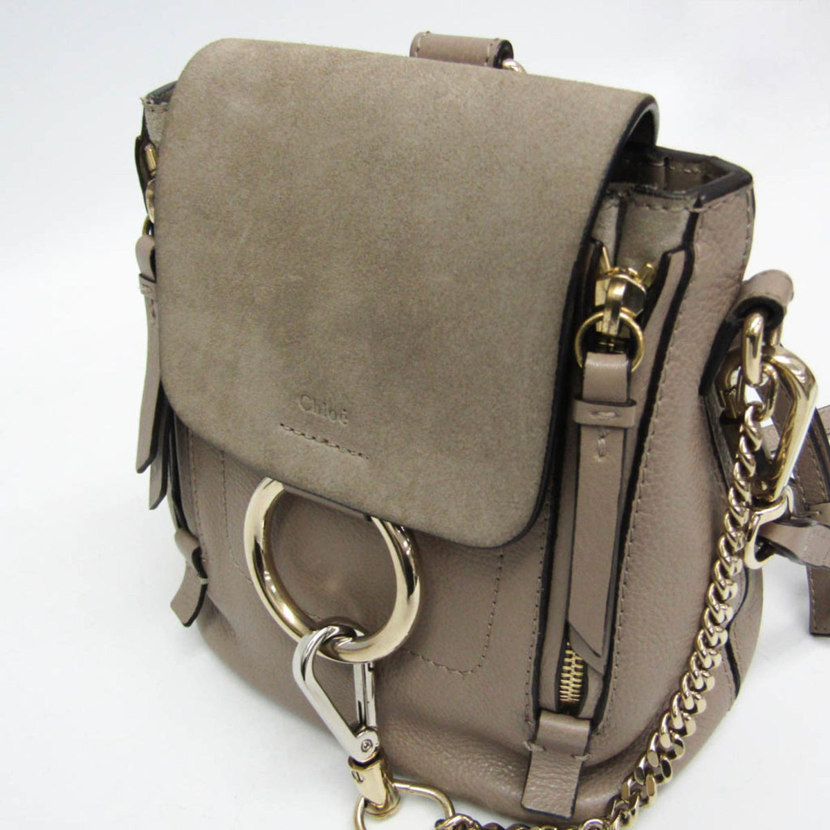 PRE-OWNED Chloé Faye · Leather & Suede Backpack