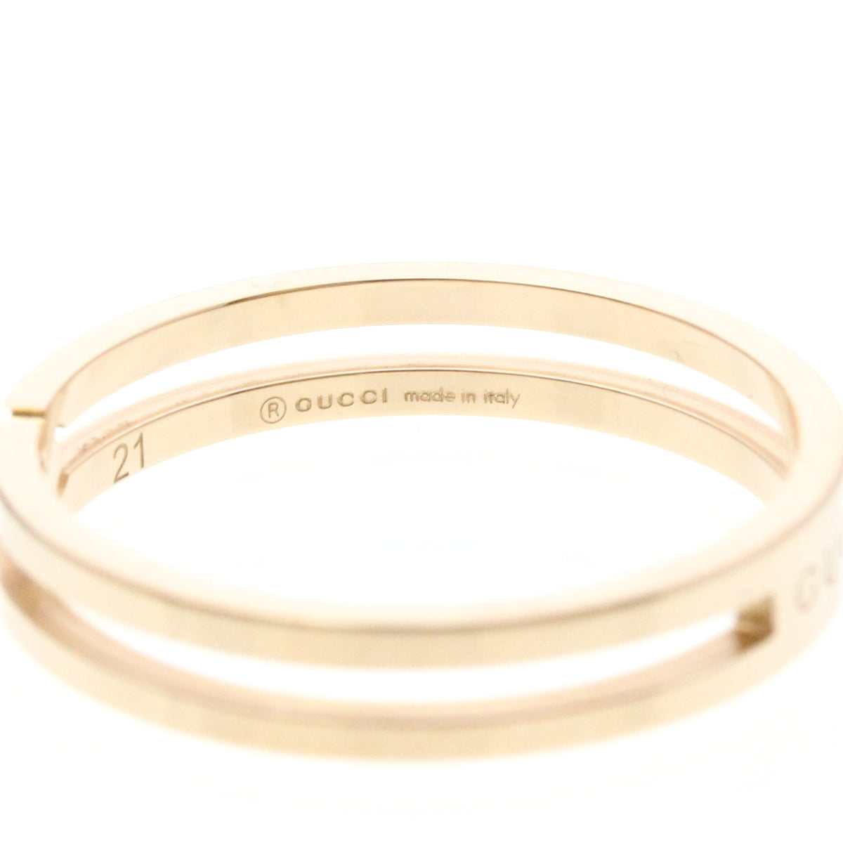 PRE-OWNED Gucci Infinity · Rose Gold Size 9.5