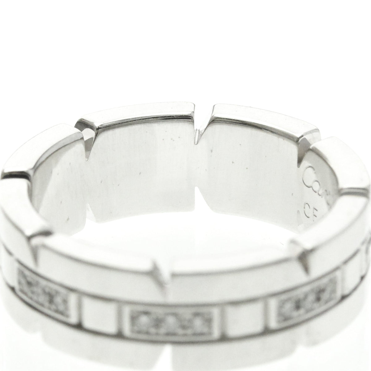 PRE-OWNED Cartier Tank Française · 18K White Gold · Diamond Size 4.75