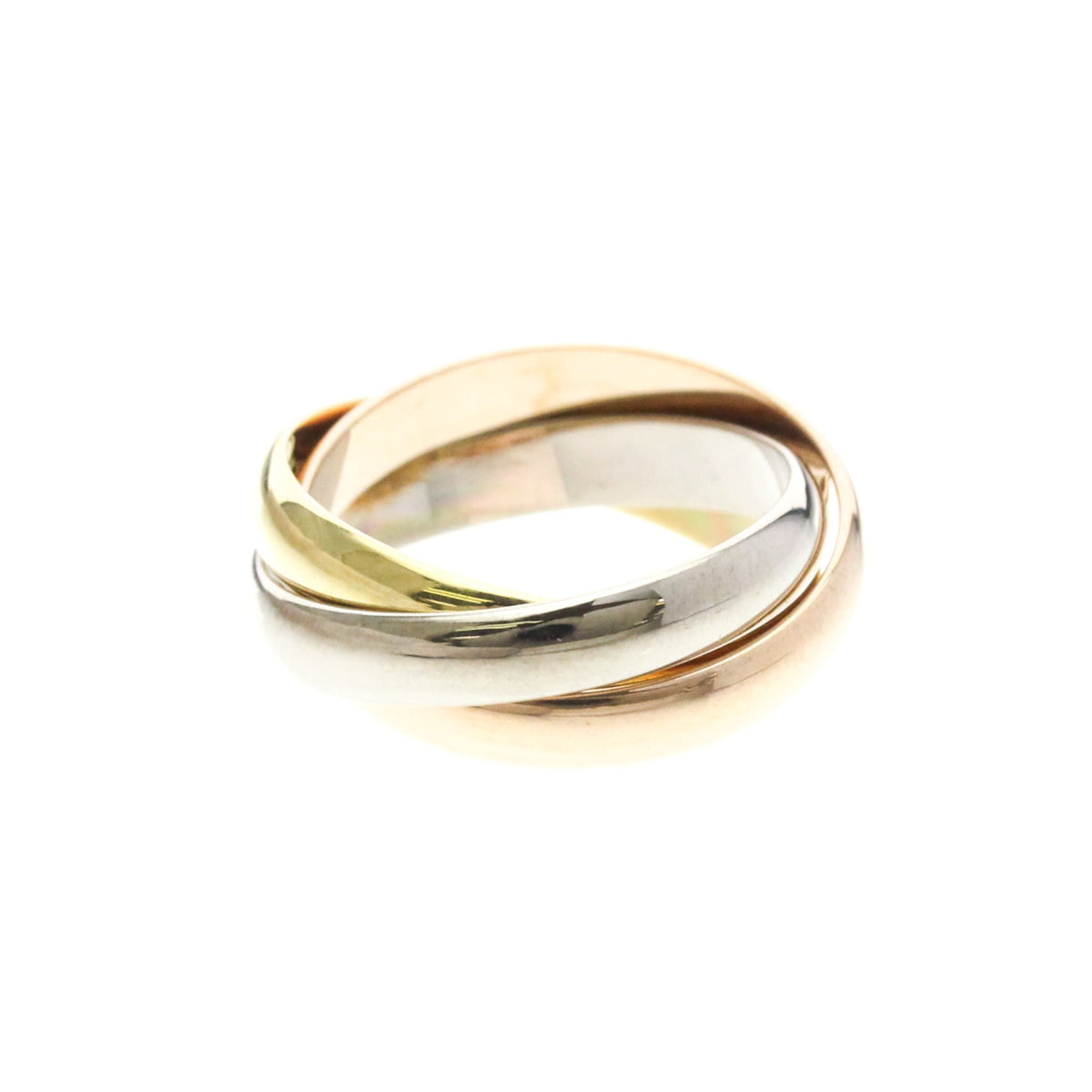 PRE-OWNED Cartier Trinity · Tri-Gold Size 6