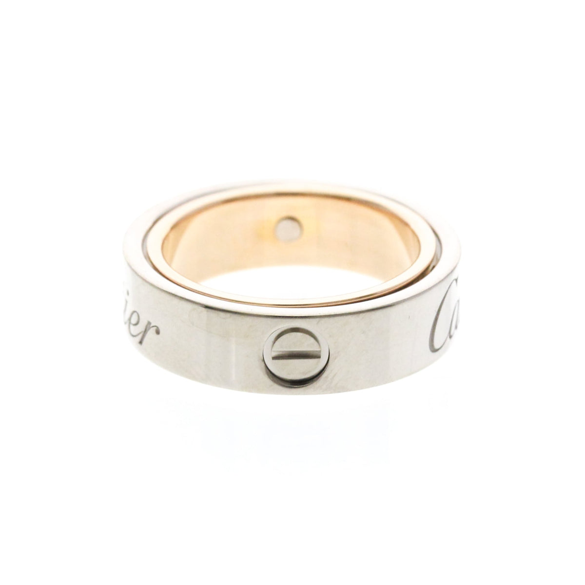 PRE-OWNED Cartier Secret Love · Rose & White Gold Size 4.75