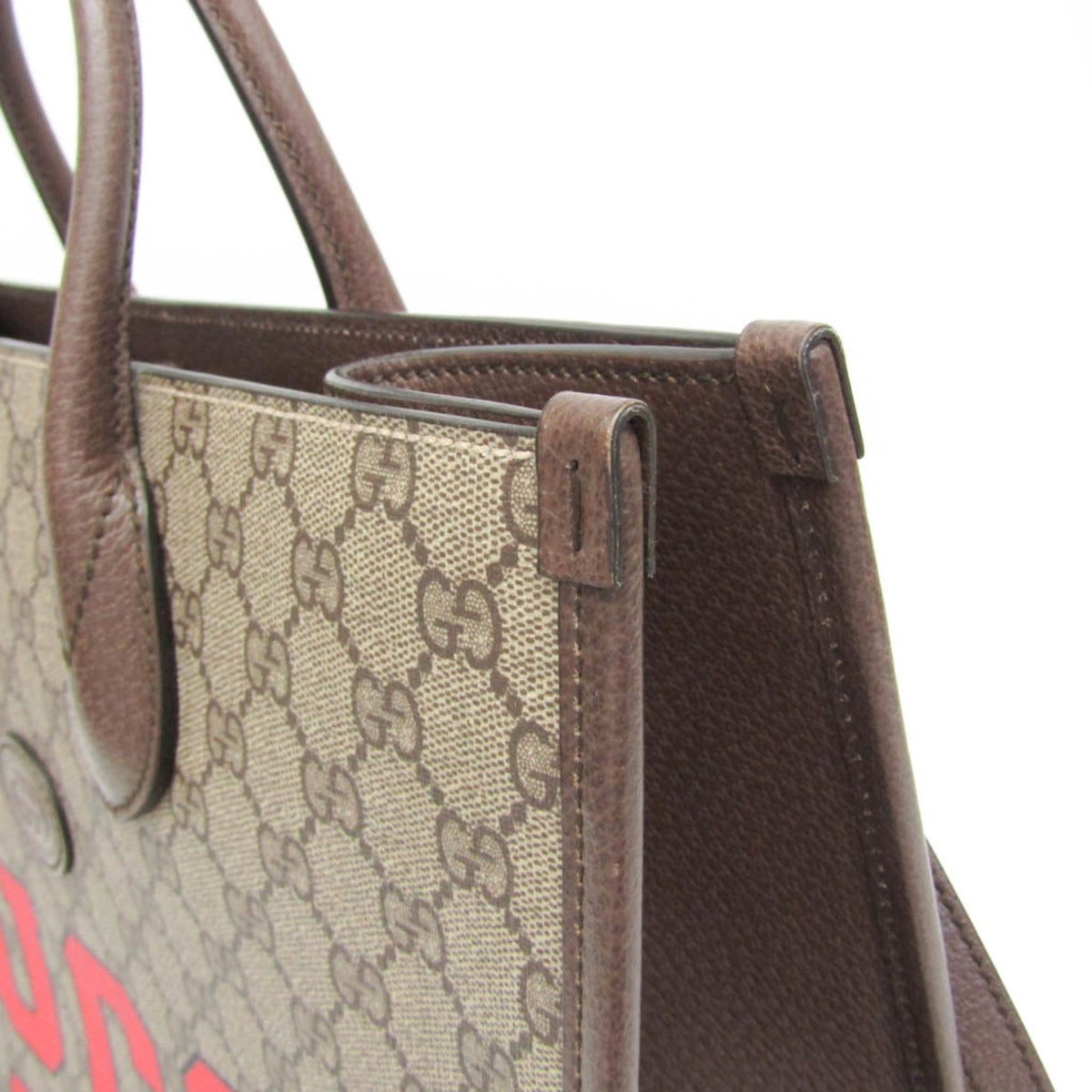 PRE-OWNED Gucci Interlocking · Tiger Tote · GG Supreme