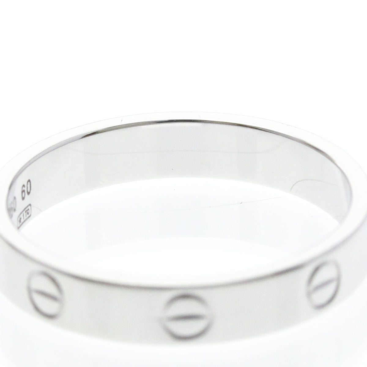PRE-OWNED Cartier Mini Love Ring · 18K White Gold