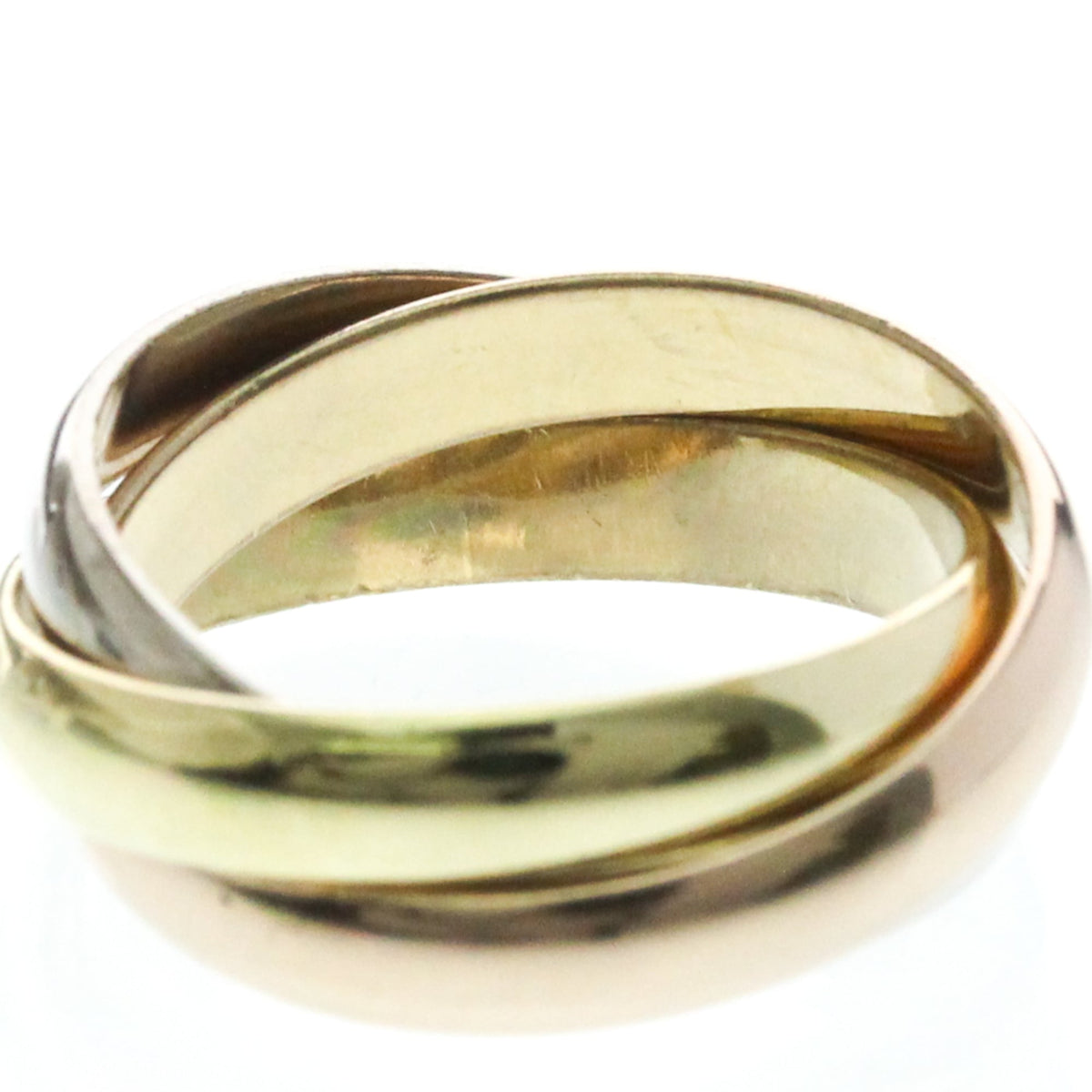 PRE-OWNED Cartier Trinity · Tri-Gold Size 6