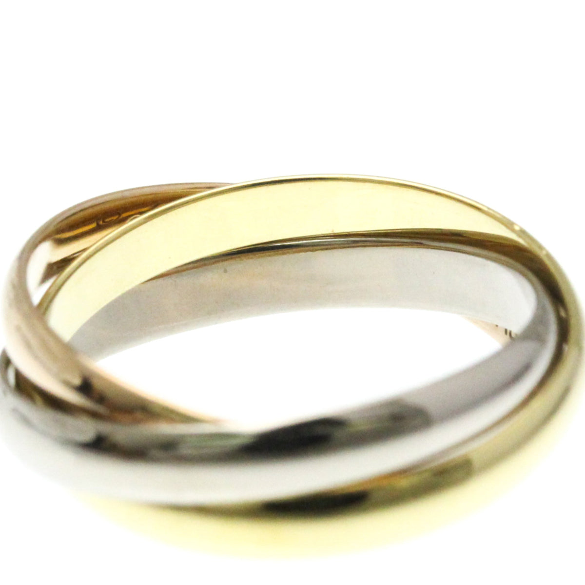 PRE-OWNED Cartier Trinity · Tri-Gold Size 6.25