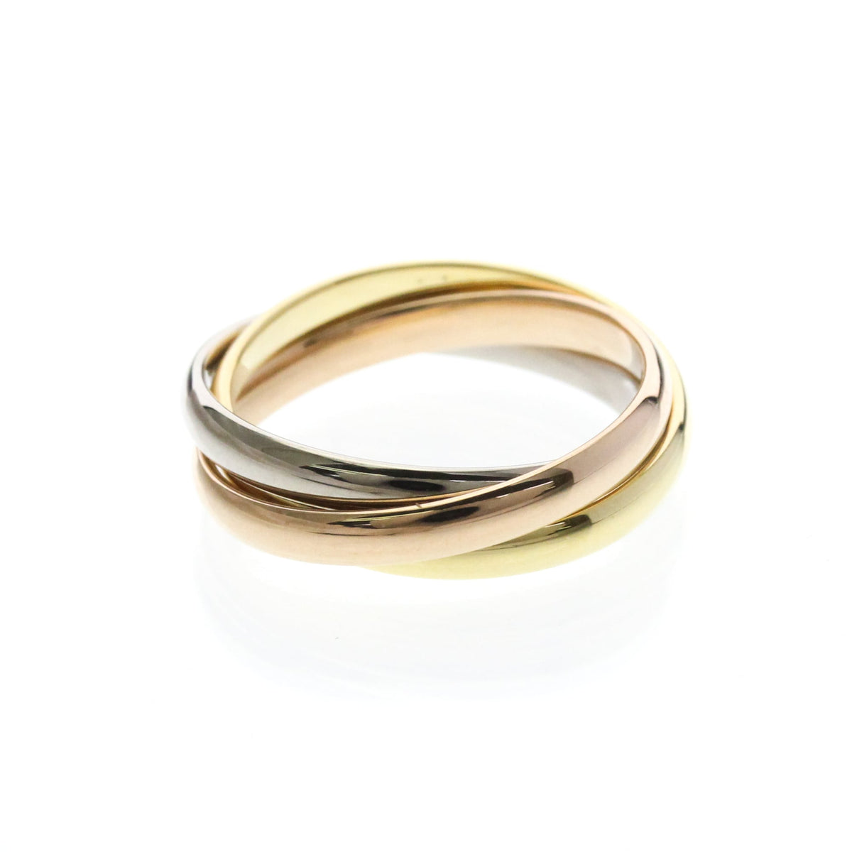 PRE-OWNED Cartier Trinity · Tri-Gold Size 5.75