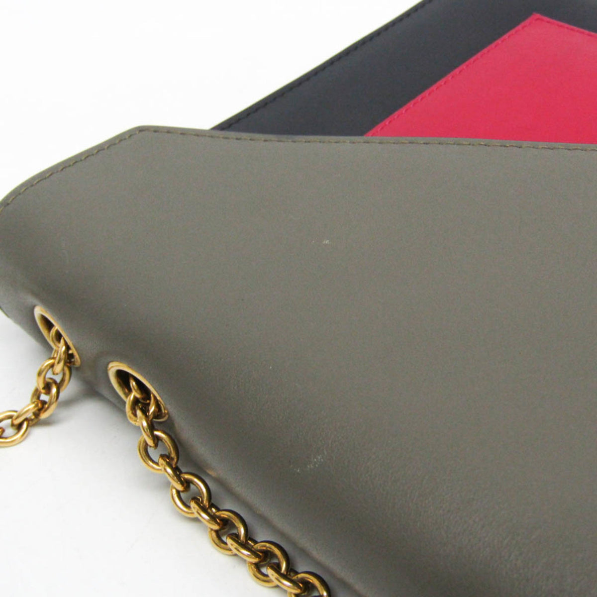 PRE-OWNED Celine Chain Flap · Tricolor Leather