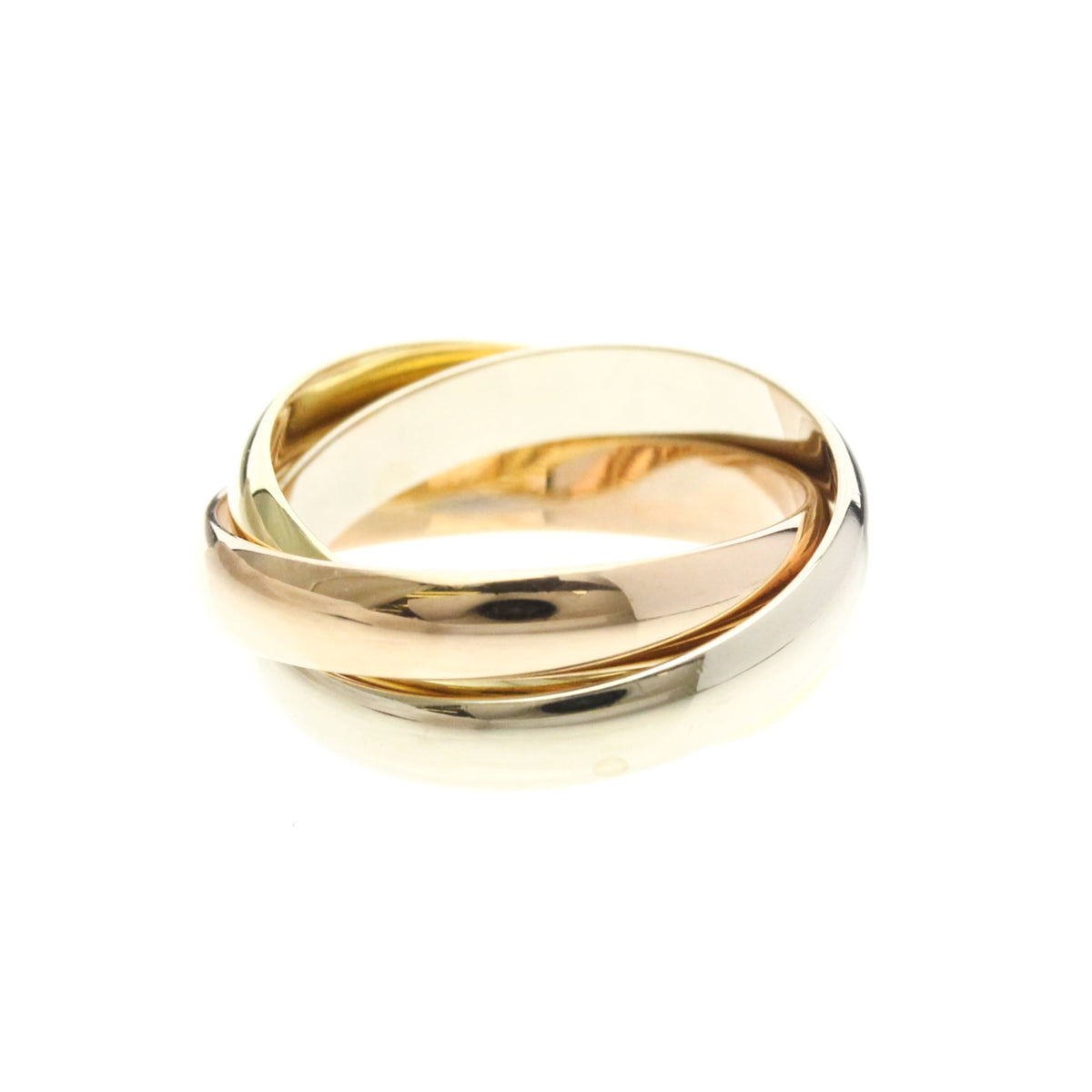 PRE-OWNED Cartier Trinity · Tri-Gold Size 6