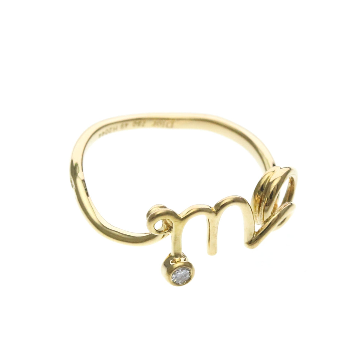 PRE-OWNED Christian Dior Amour · 18K Yellow Gold Size 4.75