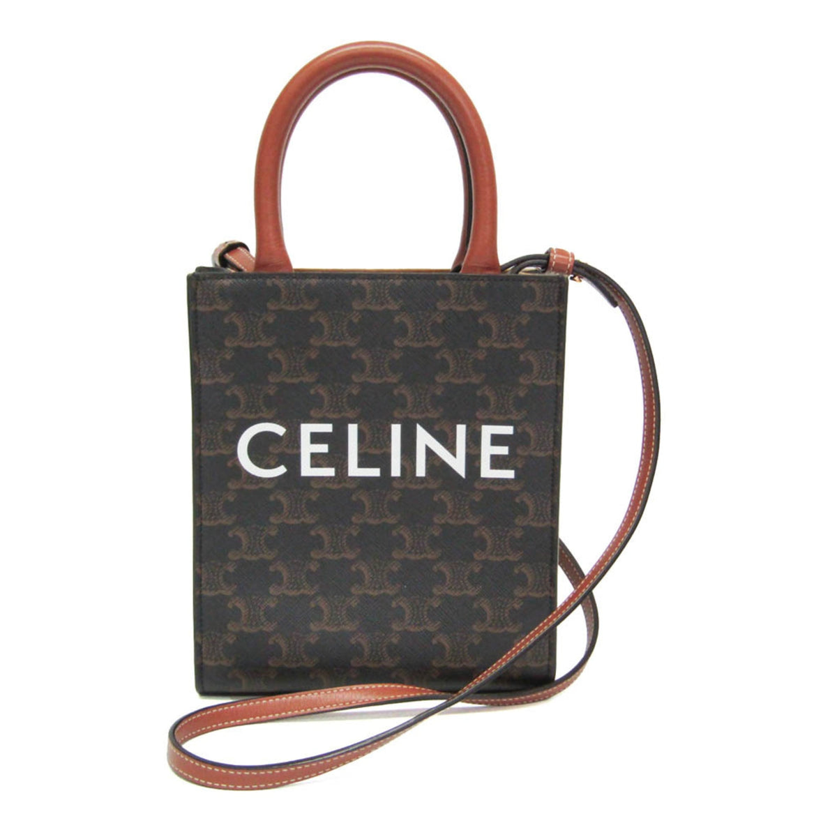 PRE-OWNED Celine Triomphe Vertical Cabas Mini