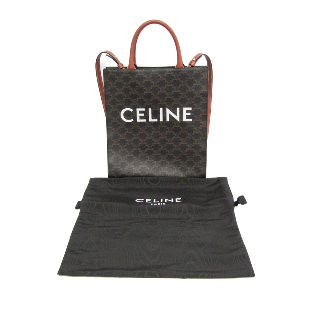 PRE-OWNED Celine Vertical Cabas Triomphe