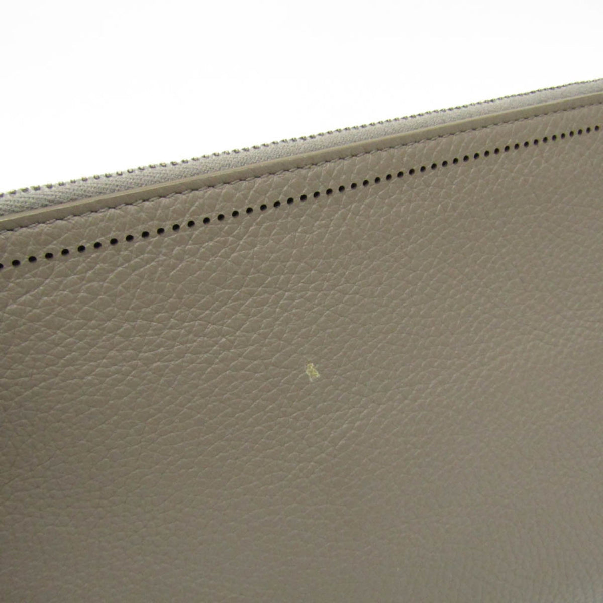 PRE-OWNED Balenciaga Classic · Greige Leather Clutch