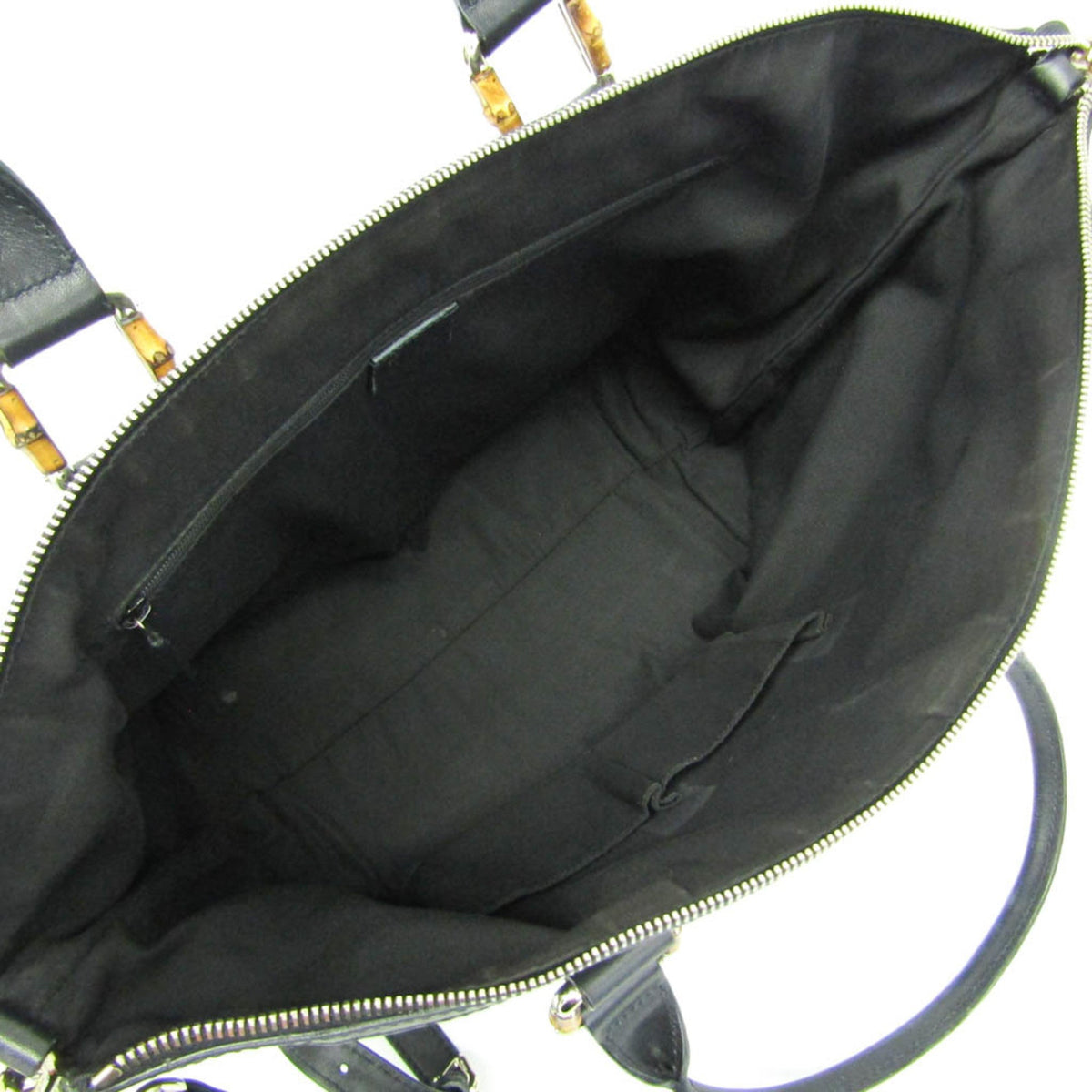 PRE-OWNED Gucci Guccissima · Bamboo · Leather Tote