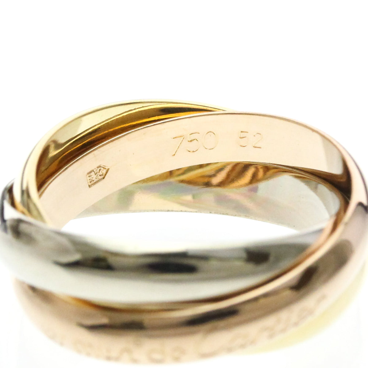 PRE-OWNED Cartier Trinity · Tri-Gold Size 6