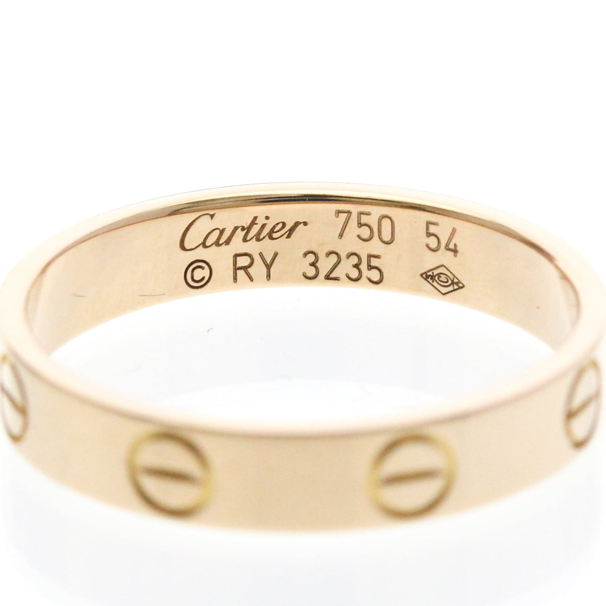 PRE-OWNED Cartier Mini Love · Rose Gold Size 6.75