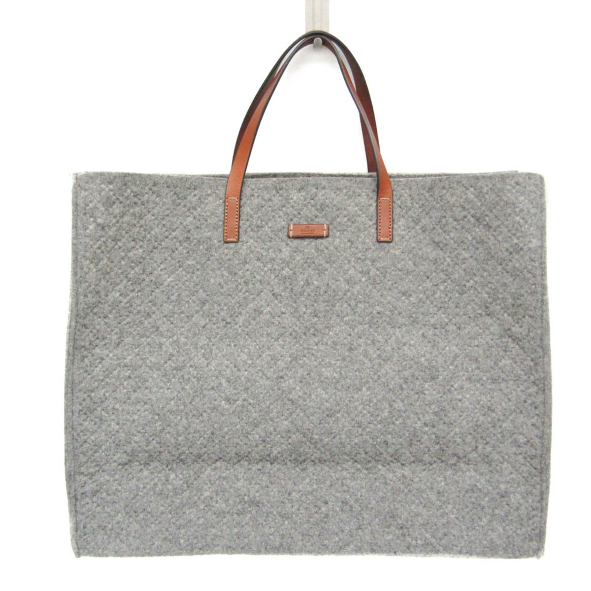 PRE-OWNED Gucci · Leather & Felt Tote