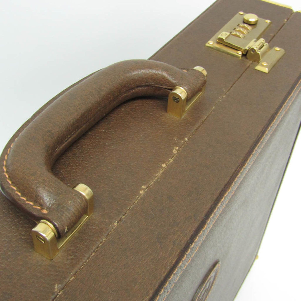 PRE-OWNED Gucci Interlocking G · Leather Attaché Case