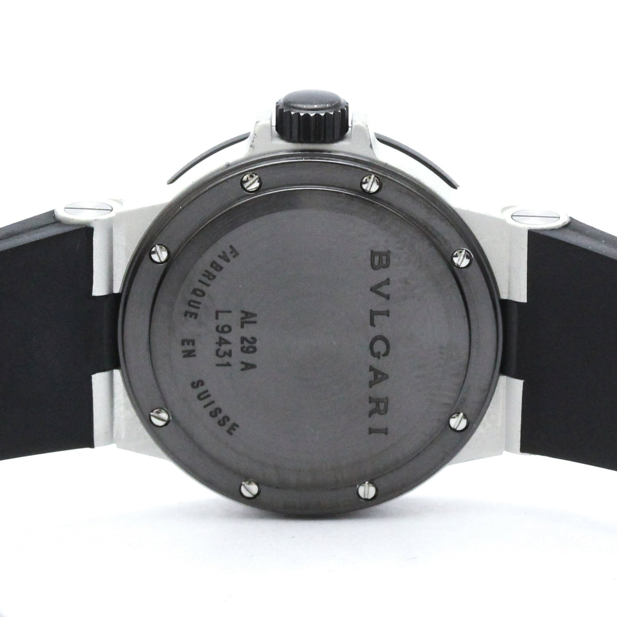 PRE-OWNED Bvlgari Aluminium · Rubber Strap