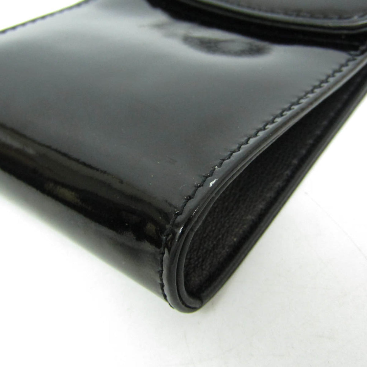 PRE-OWNED Chanel Mini Pouch · Enamel Leather · Keyring