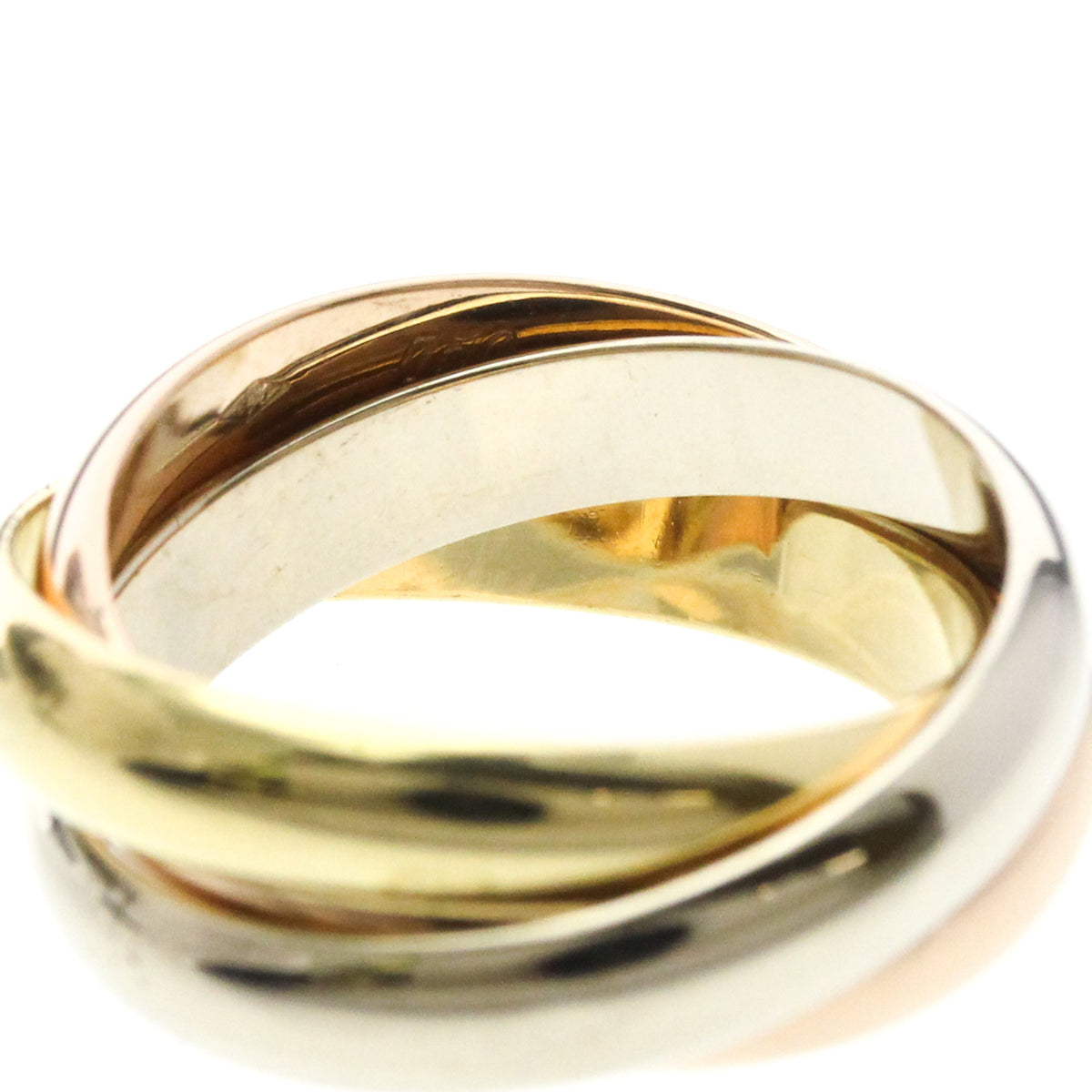 PRE-OWNED Cartier Trinity · Tri-Gold Size 6.75