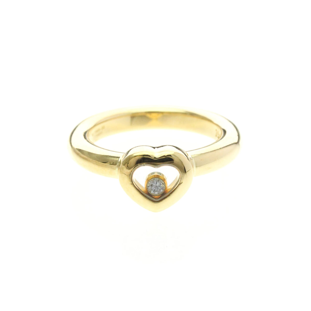 PRE-OWNED Chopard Happy Diamonds · 18K Yellow Gold Size 5.5
