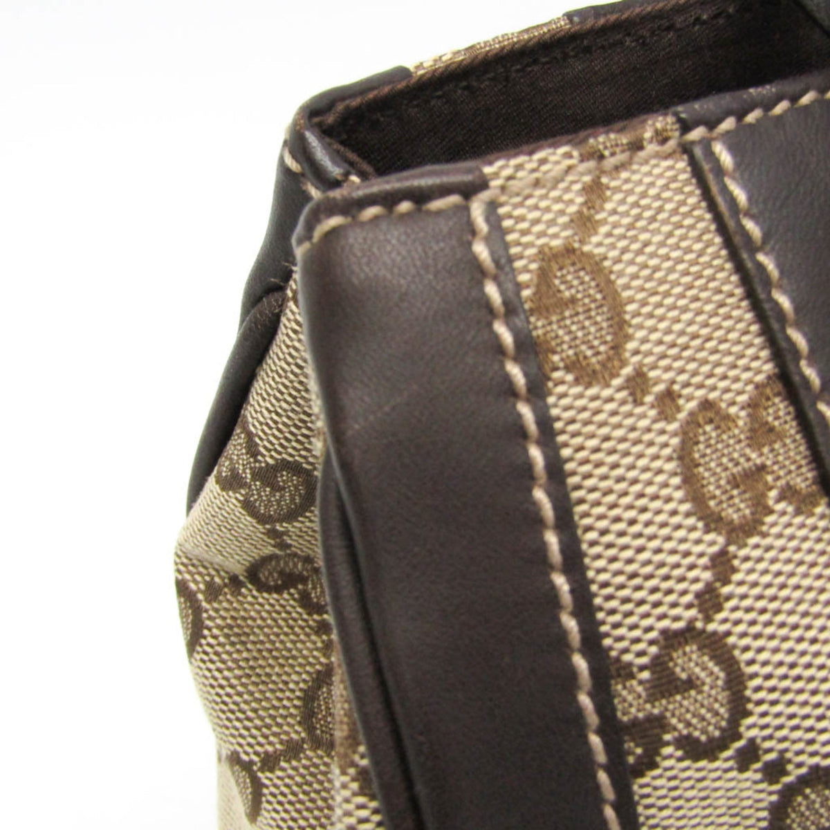 PRE-OWNED Gucci GG Canvas · Leather Handbag