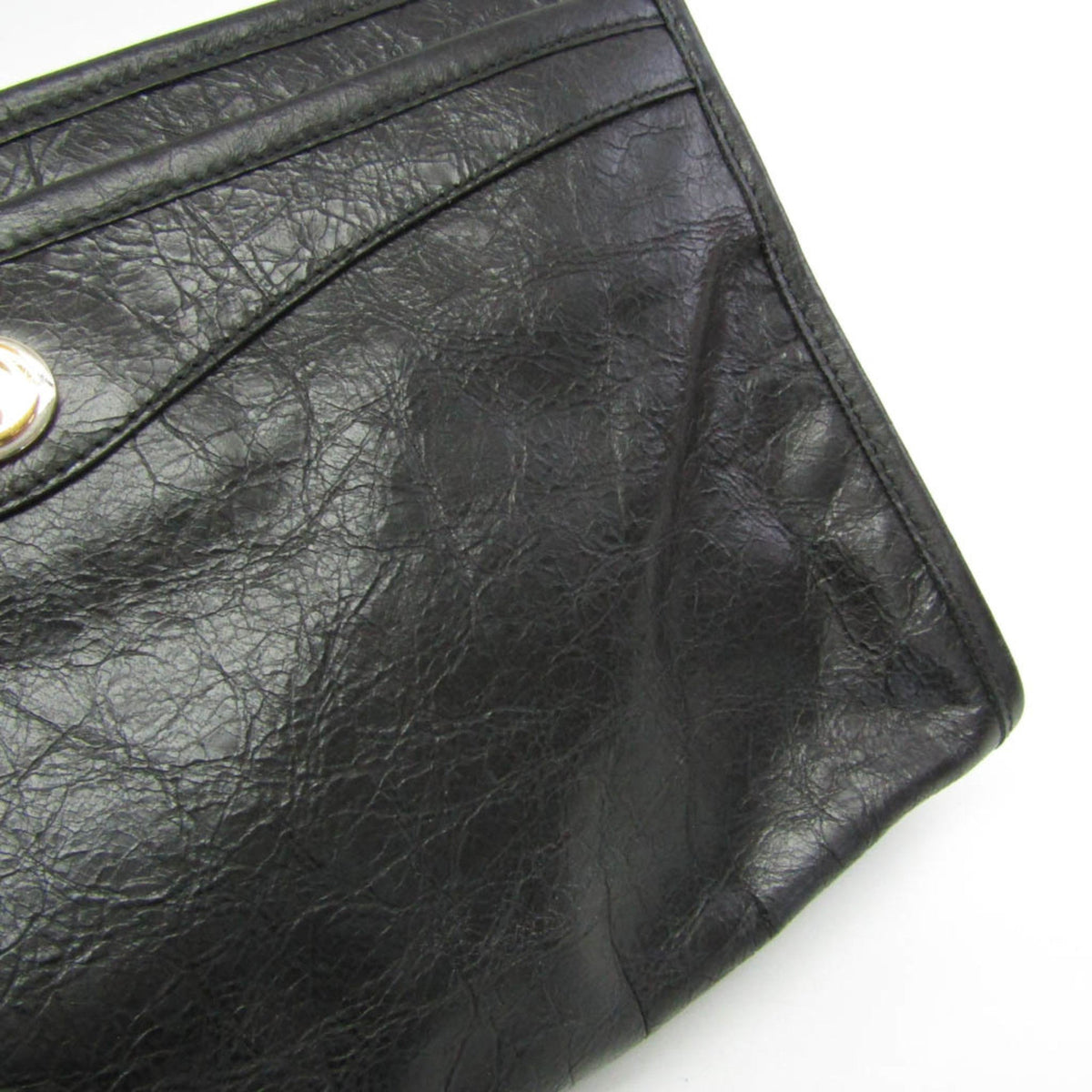 PRE-OWNED Gucci Interlocking · Leather Clutch