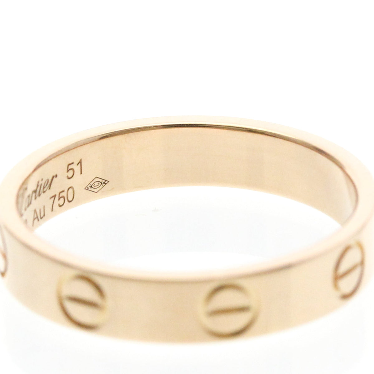 PRE-OWNED Cartier Mini Love · Rose Gold Size 5.75
