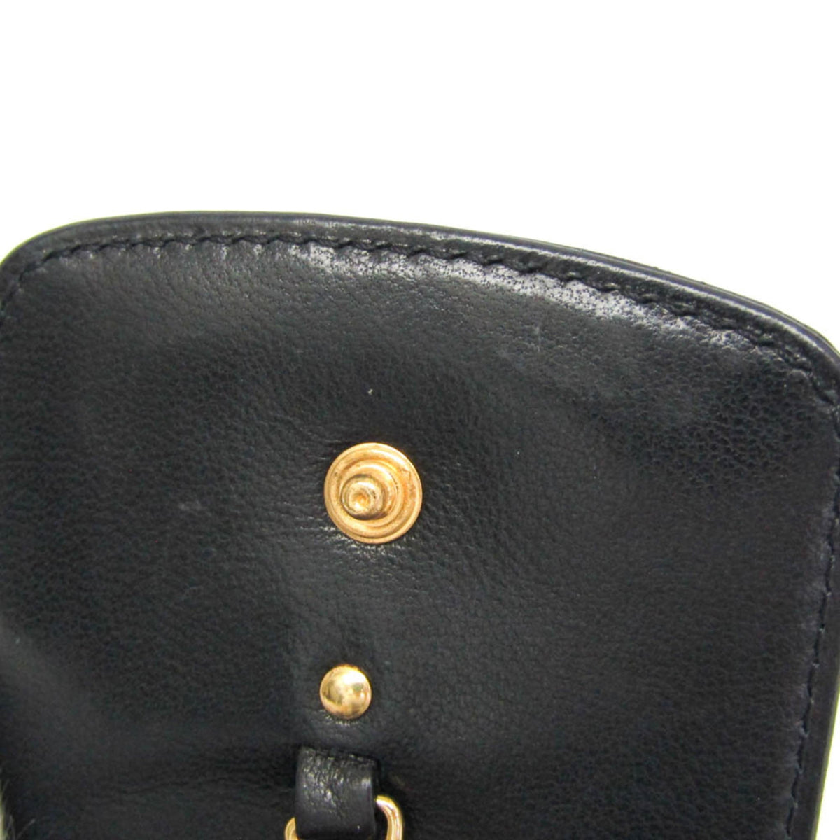 PRE-OWNED Chanel Mini Pouch · Enamel Leather · Keyring