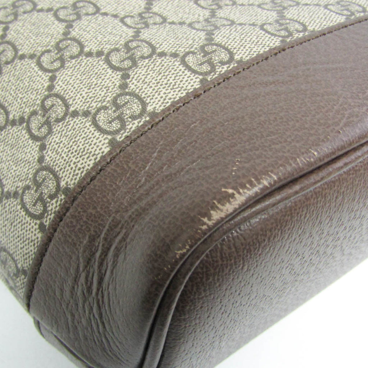 PRE-OWNED Gucci Double G · GG Supreme Tote