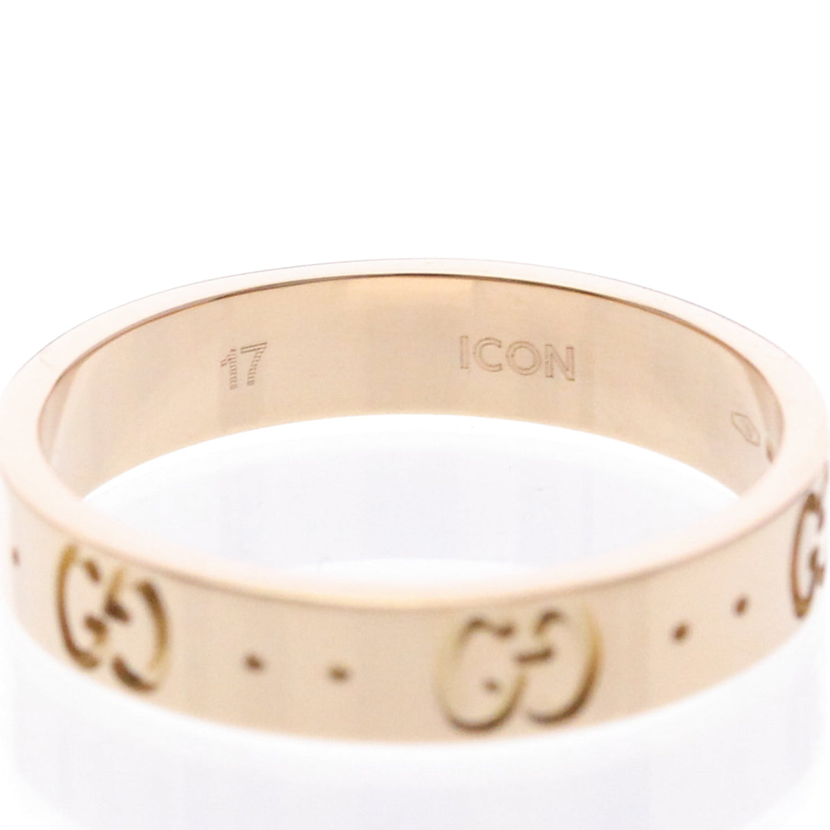 PRE-OWNED Gucci Icon · Rose Gold Size 8