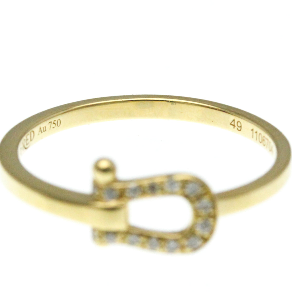 PRE-OWNED Fred Force 10 Mini · Diamond · 18K Yellow Gold Size 5