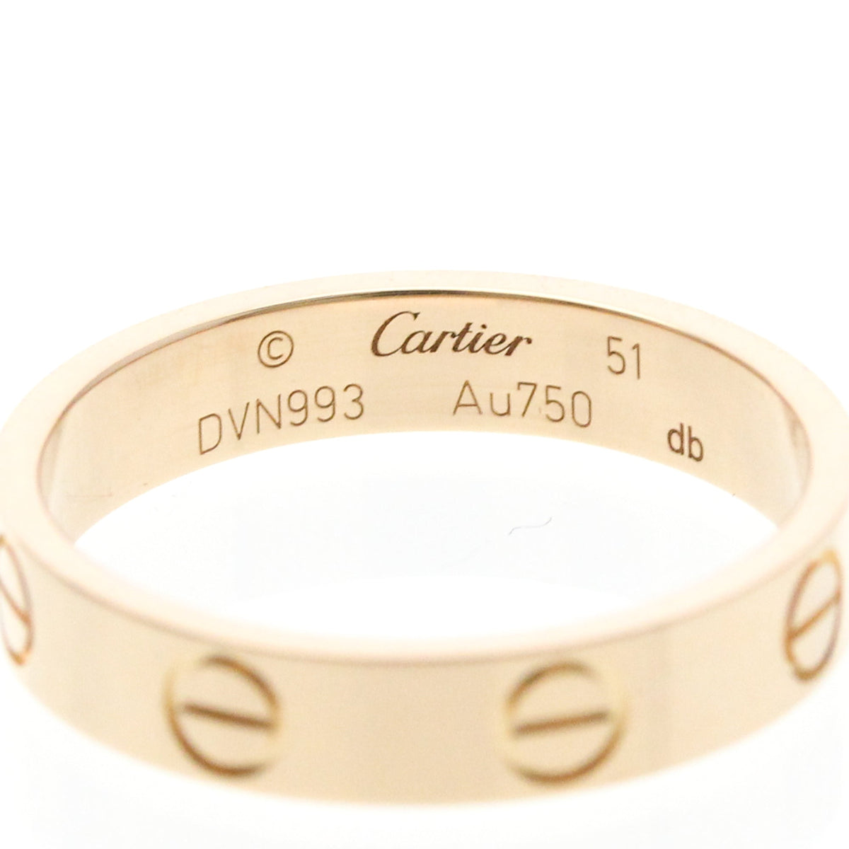 PRE-OWNED Cartier Mini Love · Rose Gold Size 5.75
