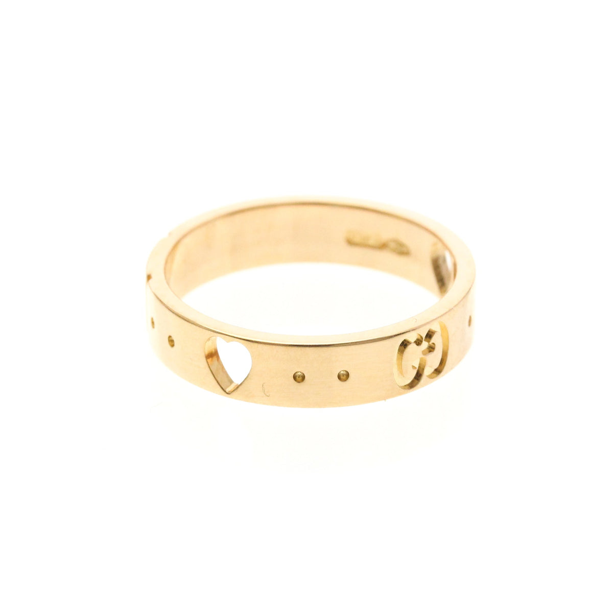 PRE-OWNED Gucci Icon · Rose Gold Size 5
