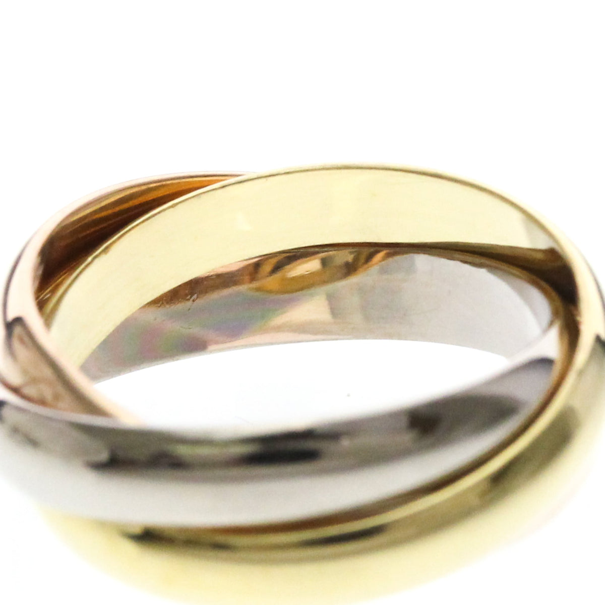 PRE-OWNED Cartier Trinity · Three Gold Size 6.75
