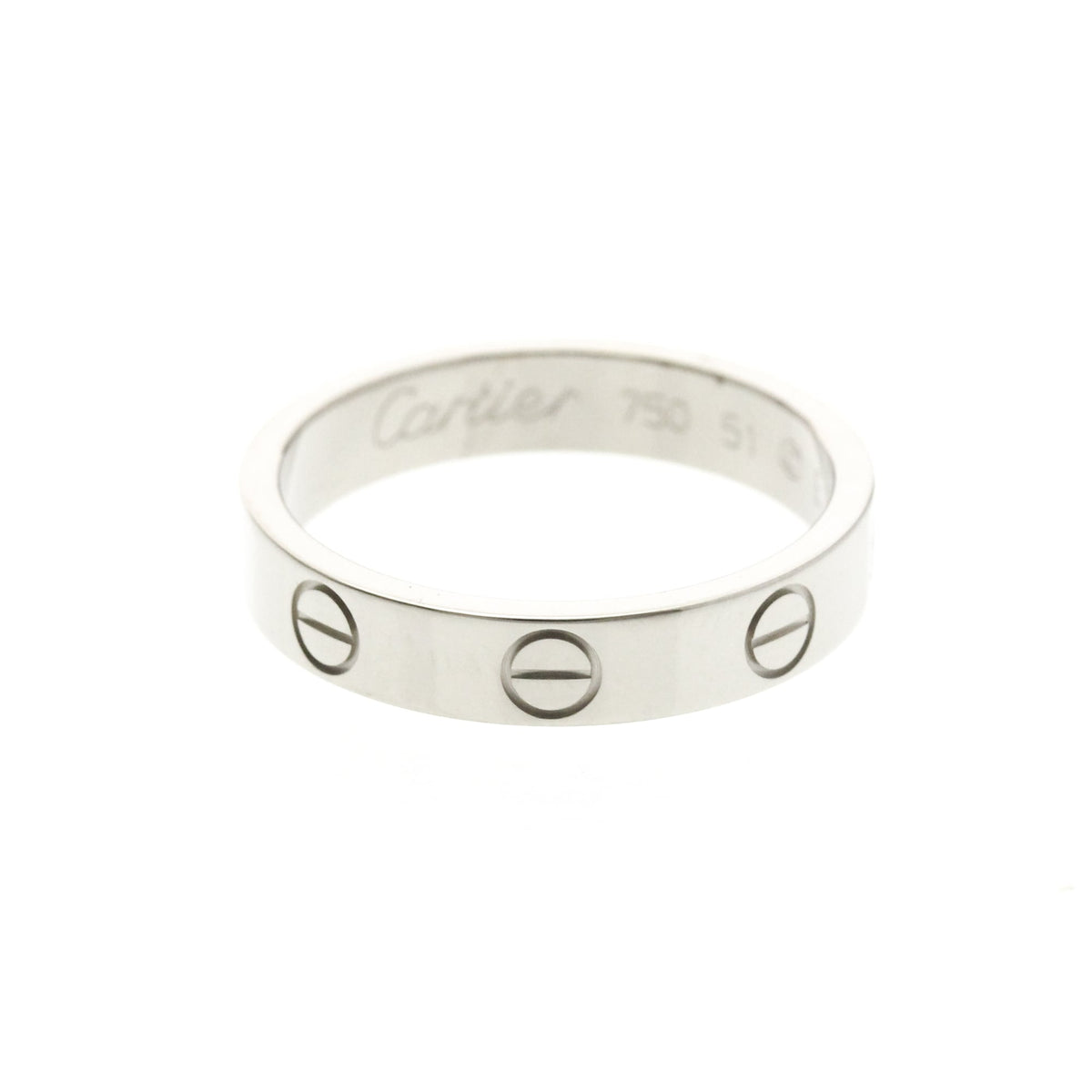 PRE-OWNED Cartier Mini Love · 18K White Gold