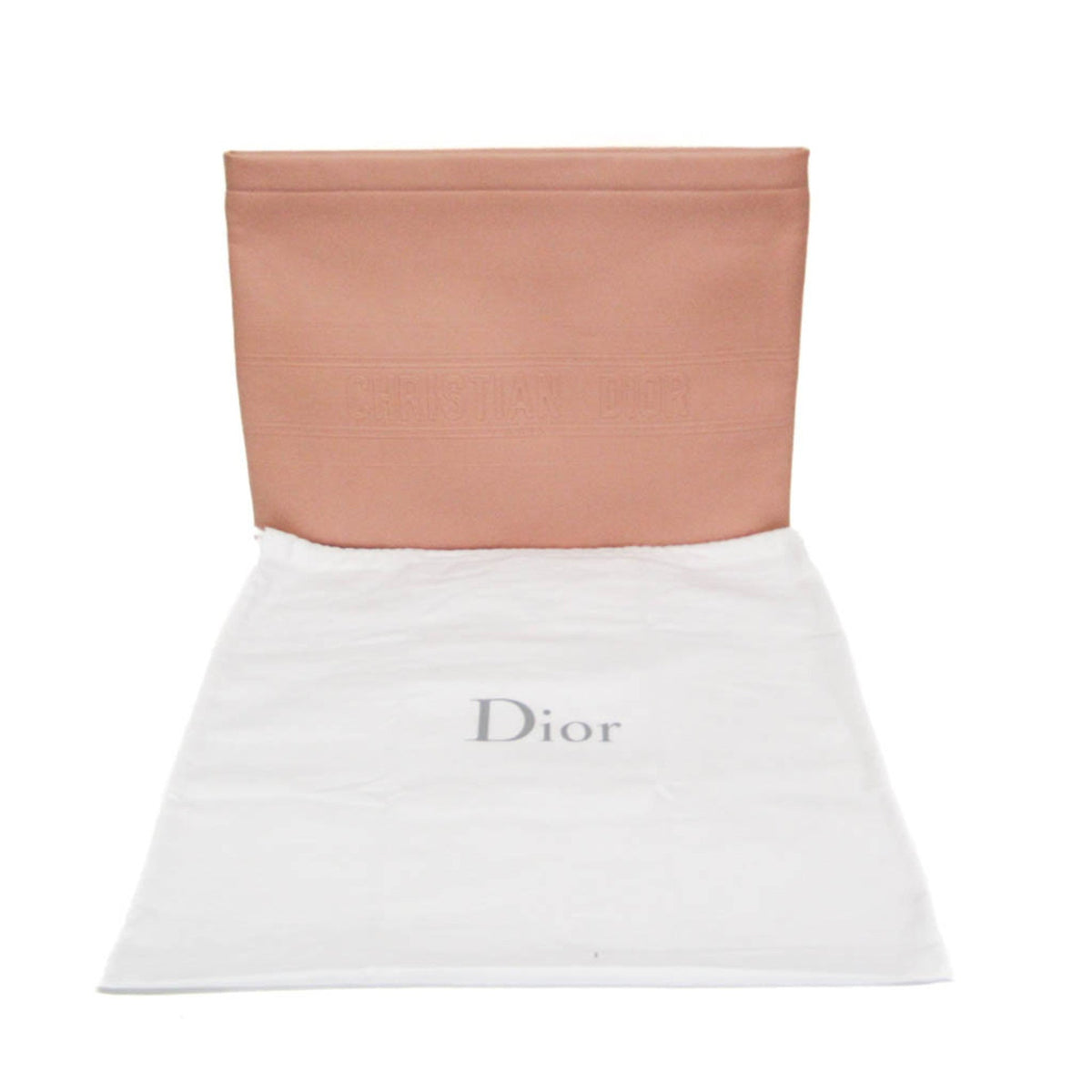 PRE-OWNED Christian Dior Striped Logo Pouch