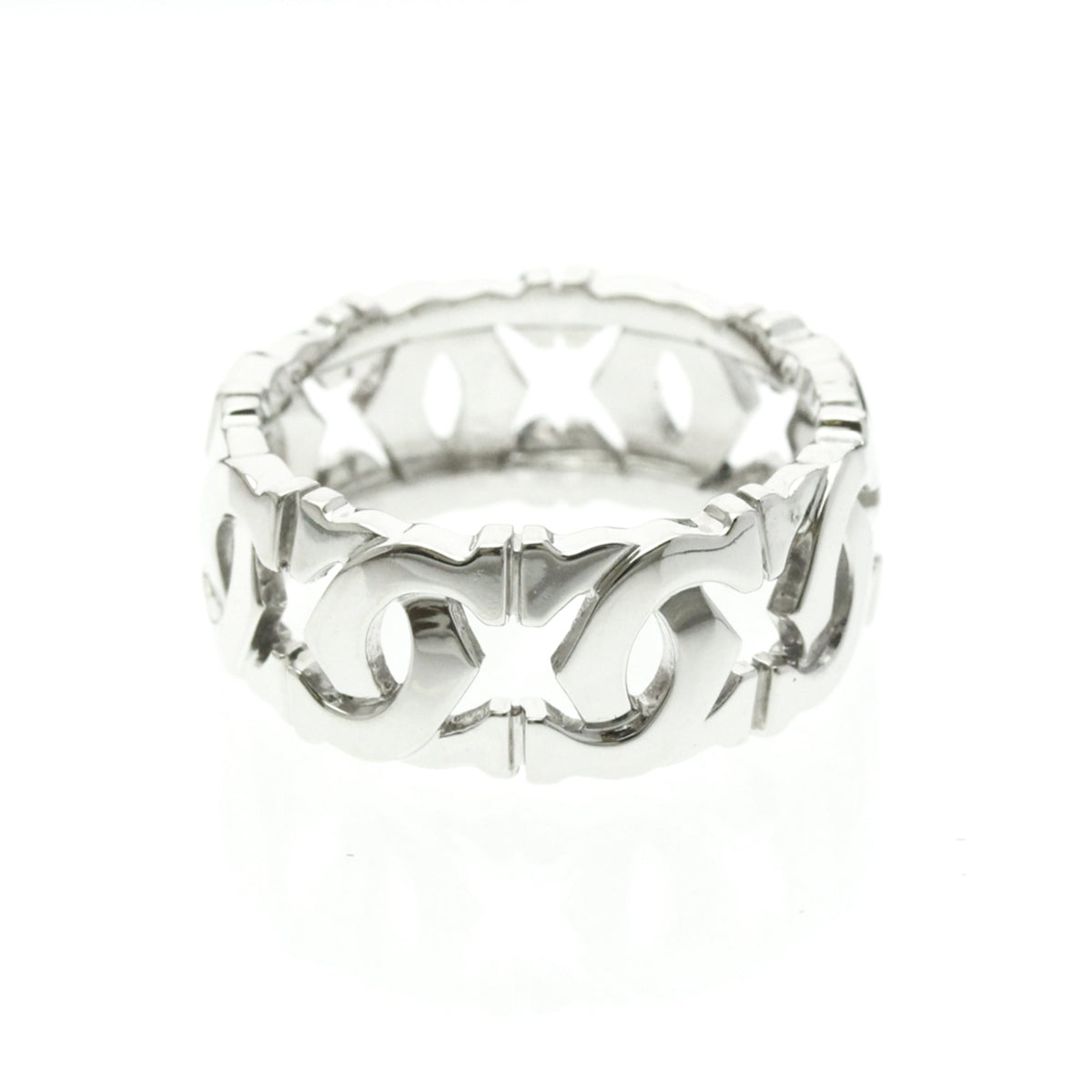 PRE-OWNED Cartier Entrelacé · 18K White Gold