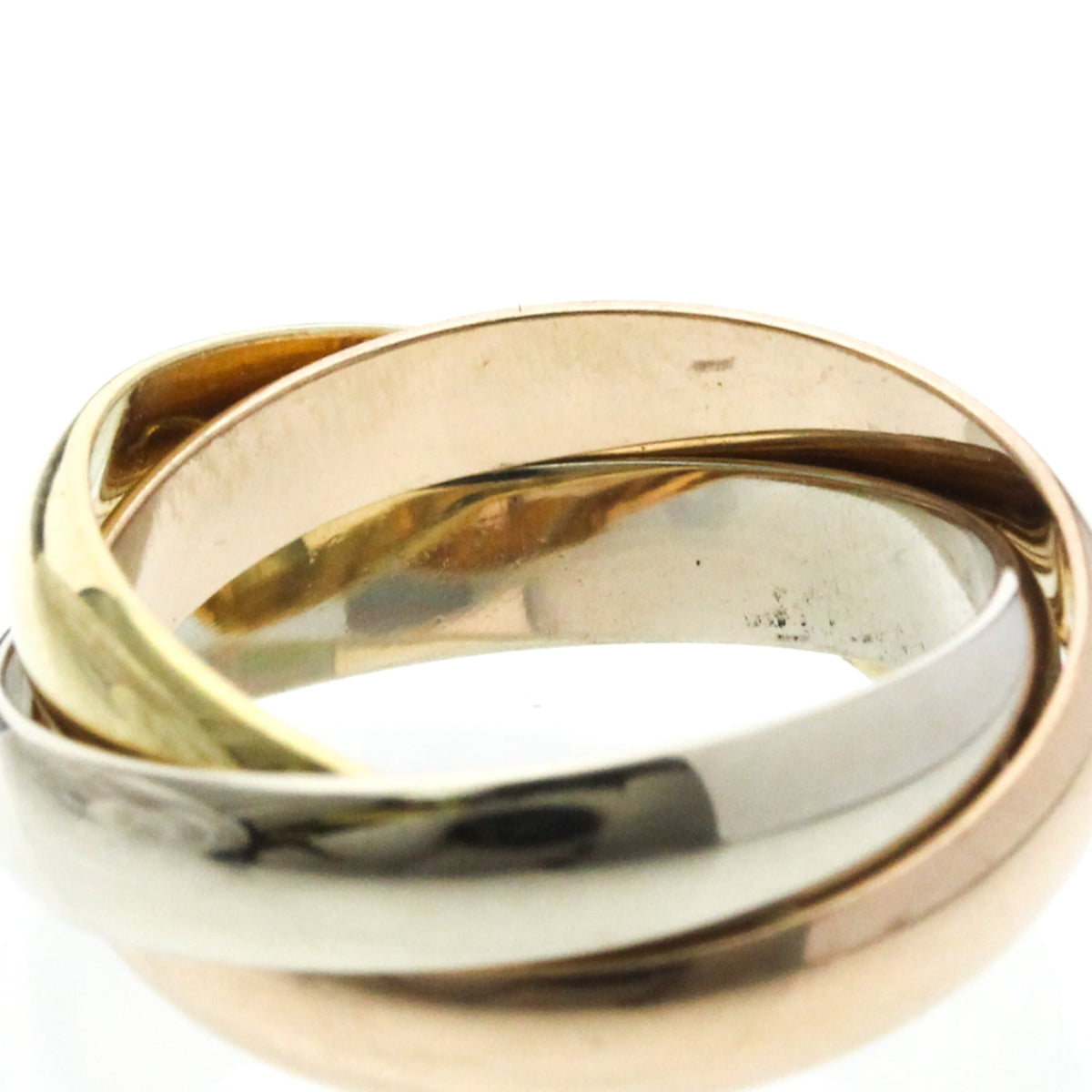 PRE-OWNED Cartier Trinity · Tri-Gold Size 4.75