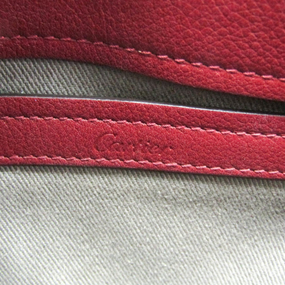 PRE-OWNED Cartier C de Cartier · Leather Shoulder Bag