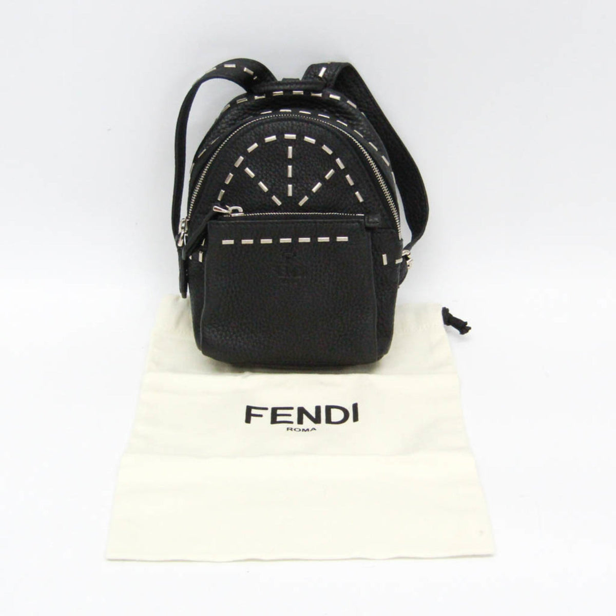 PRE-OWNED Fendi Selleria · Leather Pouch