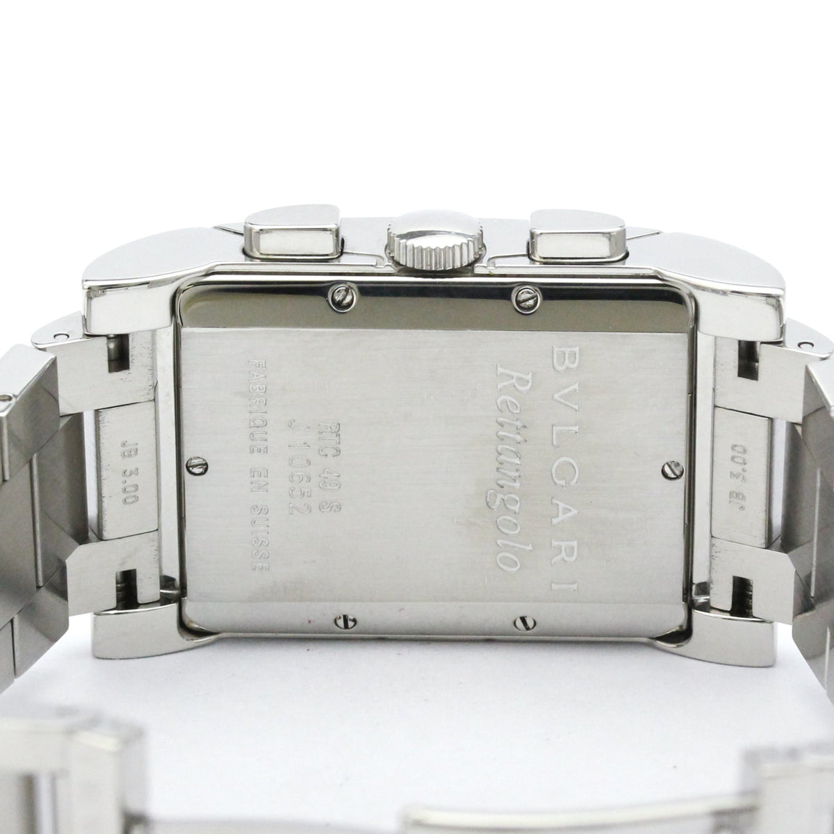 PRE-OWNED Bvlgari Rettangolo · Steel · Chronograph
