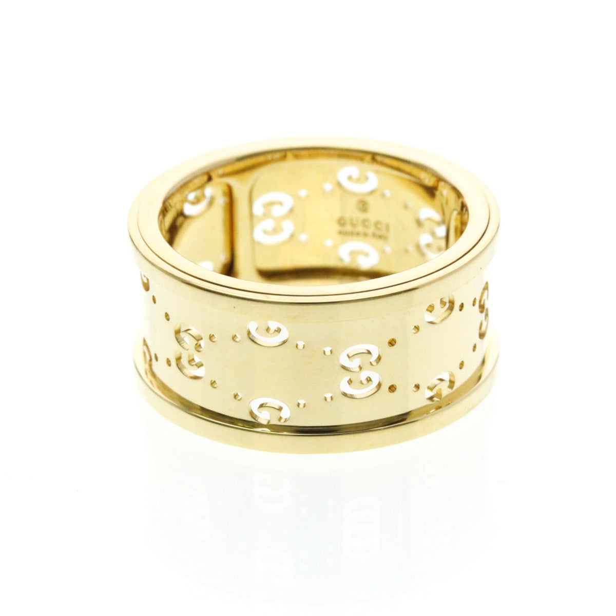 PRE-OWNED Gucci Icon Twirl · 18K Yellow Gold Size 6.75