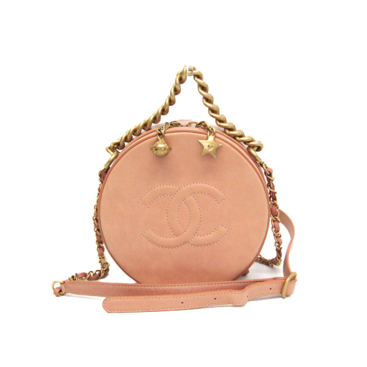 PRE-OWNED Chanel Matelassé Round As Earth · Leather