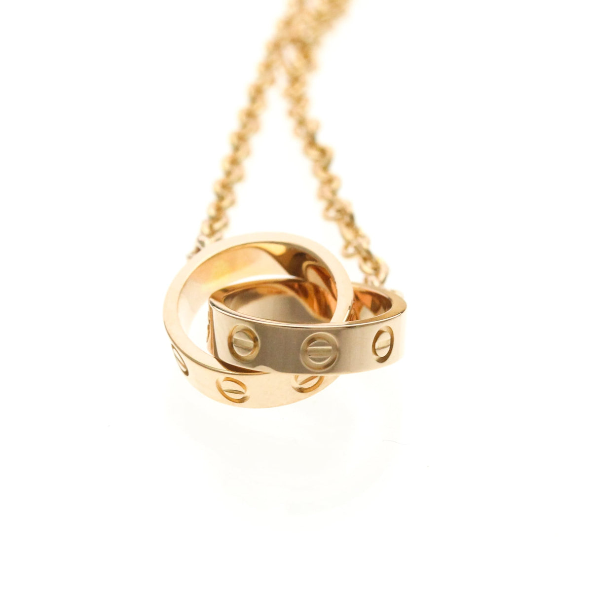 PRE-OWNED Cartier Baby Love Necklace · Rose Gold