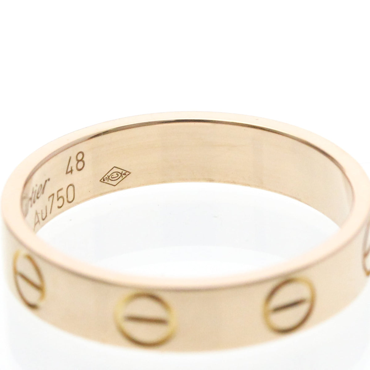 PRE-OWNED Cartier Mini Love · Rose Gold Size 4.5